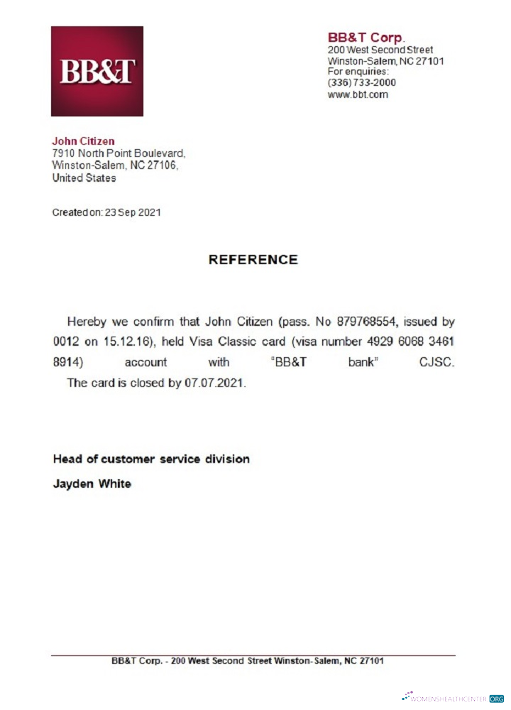 Download USA BB&T closure reference Photoshop template